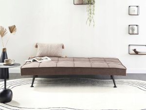 Sofa rozkładana dla 3 osób HASLE Brązowy 4