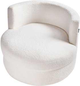 Fotel obrotowy DALBY Boucle Biały 7