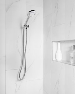 Słuchawka prysznicowa z wężem UCHIZA 5 funkcji Srebrny 2