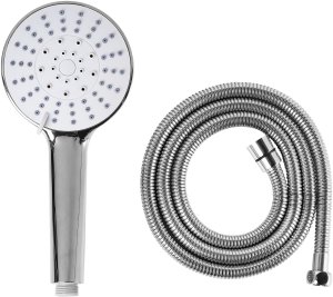 Słuchawka prysznicowa z wężem UCHIZA 5 funkcji Srebrny 4