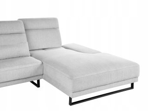 Narożnik dla 4 osób IKAST Jasnoszary Lewostronny 11