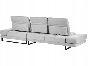 Narożnik dla 4 osób IKAST Jasnoszary Lewostronny 6