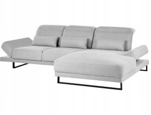 Narożnik dla 4 osób IKAST Jasnoszary Lewostronny 8