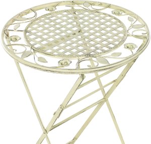 Stolik ogrodowy barowy BIVIO 60 cm 60 cm Metal Jasnozielony 7