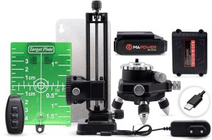 LASER KRZYŻOWY POZIOMICA LASEROWA 360 PŁASZCZYZNOWA LASER ZIELONY MAPOWER 12