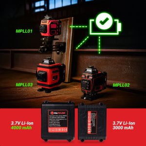 POZIOMICA LASEROWA LASER KRZYŻOWY 360 4D ZIELONY ELEKTRONICZNY KOMPENSATOR 14