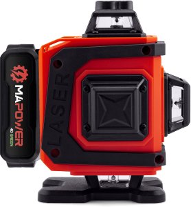 POZIOMICA LASEROWA LASER KRZYŻOWY 360 4D ZIELONY ELEKTRONICZNY KOMPENSATOR 8