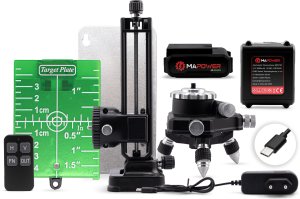 POZIOMICA LASEROWA LASER KRZYŻOWY 360 4D ZIELONY ELEKTRONICZNY KOMPENSATOR 9