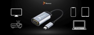 Adapter USB Reagle USB-C - VGA Szary 5