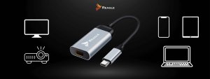 Adapter USB Reagle USB-C - miniDisplayPort Szary 5
