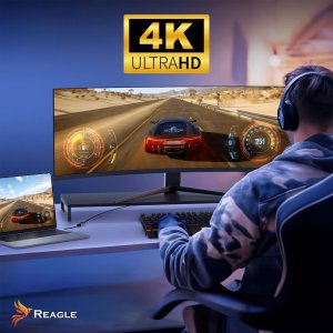 Adapter USB Reagle USB-C - miniDisplayPort Szary 7