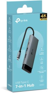 TP-Link UH7021C USB-C hub 7v1 (3x USB3.2Gen1,1xUSB-C3.2Gen1, 1xHDMI, 1xSD, 1xmicroSD, PD 100W) 4