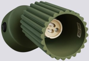 Kinkiet Karbon Zielony Oliwkowy Z Włącznikiem Gu10 Max 10W Ledw Sollux Lighting 6