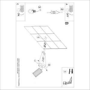 Kinkiet Karbon Beżowy Z Włącznikiem Gu10 Max 10W Ledw Sollux Lighting 8