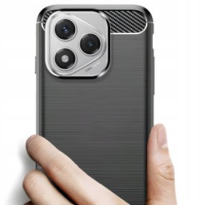 Hello Case Etui do Honor 400 Lite (Czarne, Pancerne, Karbonowe, Ochronne, Plecki) 3