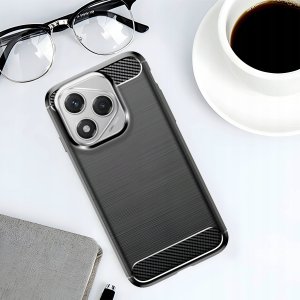 Hello Case Etui do Honor 400 Lite (Czarne, Pancerne, Karbonowe, Ochronne, Plecki) 4