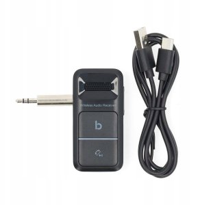 Adapter bluetooth Nedis Odbiornik Bluetooth BTRC3024BK USB-C / 3.5 mm AAC/SBC Auto off Czarny 3