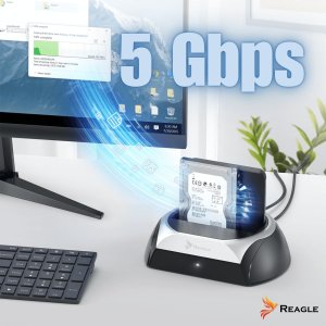 Stacja dokująca dysku SSD HDD SATA 2,5" 3,5" NVMe M.2 USB obudowa adapter 7