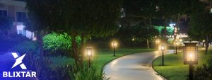 BLIXTAR Lampa Solarna 3w1 Ogrodowa LED, Lampion, Pochodnia Efekt Płomienia Latarnia 2