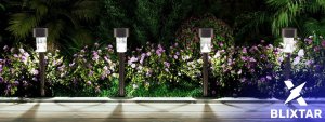 Blixstar BLIXTAR Lampa Solarna Ogrodowa Zewnętrzna Wbijany Słupek LED Lampka na Balkon 5 szt 2