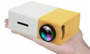 PRZENOŚNY MINI RZUTNIK PROJEKTOR LED FULL HD LAPTOPA TABLETA ZESTAW + PILOT 2