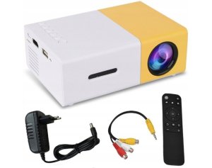 PRZENOŚNY MINI RZUTNIK PROJEKTOR LED FULL HD LAPTOPA TABLETA ZESTAW + PILOT 3