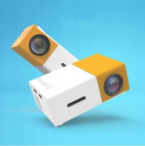 PRZENOŚNY MINI RZUTNIK PROJEKTOR LED FULL HD LAPTOPA TABLETA ZESTAW + PILOT 4