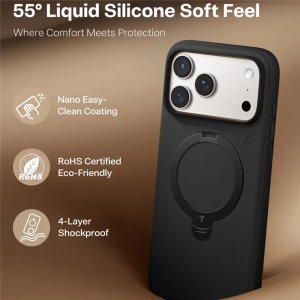 OSTAND SPIN SOFTUNE SERIES IPHONE 17 PRO MAX BLACK 2