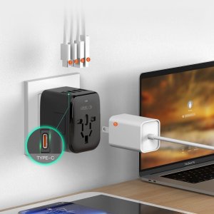 Adapter podróżny Tech-Protect TA200 Travel Adapter EU / UK / US / AU 2xUSB-A, 2xUSB-C Black 6