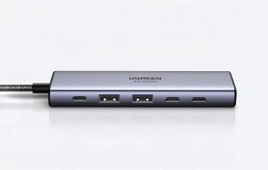 HUB USB Ugreen HUB UGREEN CM511 USB-C / HDMI 4K60Hz, 2xUSB-A 3.2, 2xUSB-C 3.2, USB-C PD 100W 4