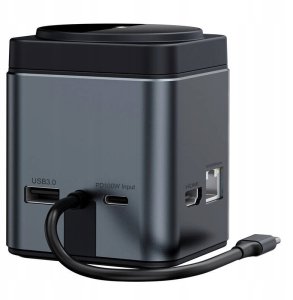 Stacja dokująca 9w1 Blitzwolf BW-TH17 + ładowarka indukcyjna 15W MagSafe 2