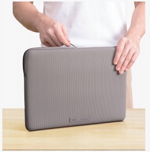 Torba na laptopa UNIQ Cyprus Ridge Edition Laptop Sleeve 14" water-resistant neoprene szary 6