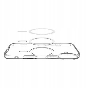 Spigen Etui Liquid Crystal MagSafe na iPhone 17- przezroczysto-białe 12