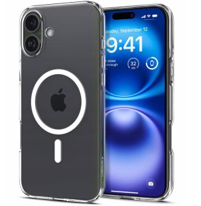 Spigen Etui Liquid Crystal MagSafe na iPhone 17- przezroczysto-białe 2