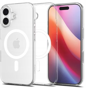 Spigen Etui Liquid Crystal MagSafe na iPhone 17- przezroczysto-białe 9