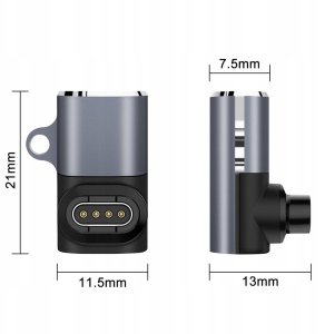 Wozinsky Adapter Wozinsky WAYGS1 przejściówka USB-C do smartwatch Garmin - szary 3