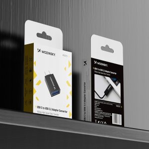 Adapter USB Wozinsky W10GY1S USB-A - USB-C Czarny  (5907769376757) 10