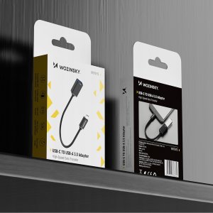 Kabel USB Wozinsky Adapter Wozinsky WOTGY1S USB-C 3.0 (męski) - USB-A 3.0 (żeński) OTG - czarny 9