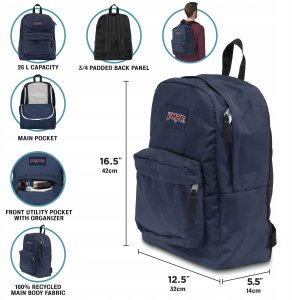JanSport Superbreak Backpack EK0A5BAG6K01 Zielone One size 4