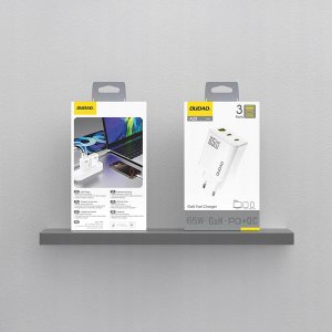 Ładowarka sieciowa Dudao A29 65W GaN 2 x USB-C + 1 x USB-A - biała 2