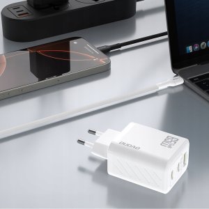 Ładowarka sieciowa Dudao A29 65W GaN 2 x USB-C + 1 x USB-A - biała 4