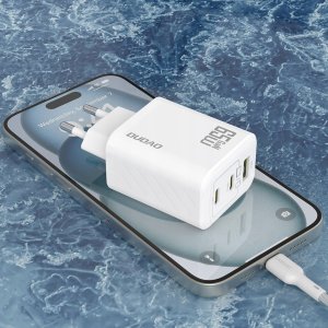 Ładowarka sieciowa Dudao A29 65W GaN 2 x USB-C + 1 x USB-A - biała 5