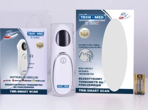 Termometr bezdotykowy na podczerwień TMB-SMART SCAN TECH-MED, automatyczny pomiar z kontrolą odległości, szybki i dokładny pomiar 4