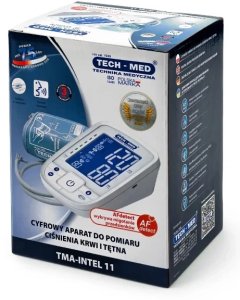 Ciśnieniomierz TMA-INTEL 11 TECH-MED z funkcją mowy, wykrywania migotania przedsionków AF, pomiar podczas pompowania, pamięć 2x120, 22-42 cm 5