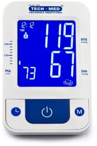 Ciśnieniomierz TMA-CONTROL 3 TECH-MED z funkcją mowy, pomiar podczas pompowania, pamięć 2x120, 22-42 cm 3