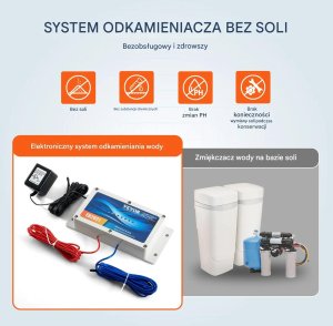 Zmiękczacz wody bezsolny do domu całego układu przeciw kamieniowi kotłowemu 11