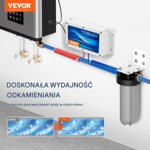 Zmiękczacz wody bezsolny do domu całego układu przeciw kamieniowi kotłowemu 8