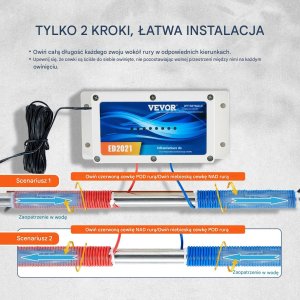 Zmiękczacz wody bezsolny do domu całego układu przeciw kamieniowi kotłowemu 9