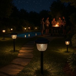 Forever Forever Light Lampa solarna LED SUNARI FLS-30 Słupek stalowy 2 czarny 6