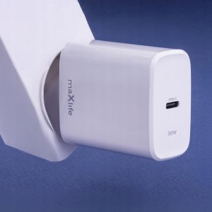 Maxlife ładowarka sieciowa PD QC MXTC-10-30C 1x USB-C 30W biała 5